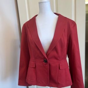 Talbots Nantucket red blazer. Size 12 stretch.